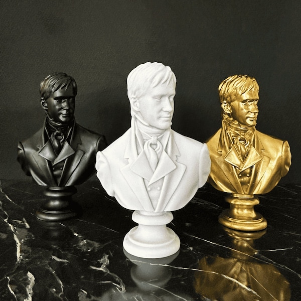 Stolz und Vorurteil Mr. Darcy Büste Statue, 25cm - Eine klassische literarische Figur, Büste Skulptur, Statue Dekor