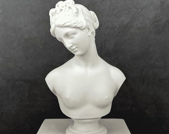 Buste d&#39;Aphrodite : sculpture de déesse grecque (34 cm / 13,4 po.)
