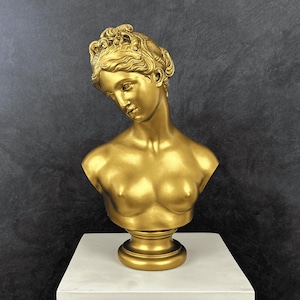 GODDESS APHRODITE VENUS Bust Head Greek Statue Sculpture 256637117174