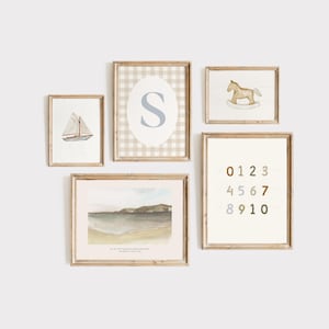 Vintage Boy Nursery Decor, Neutral Boy Nursery Prints, Boy Nursery Wall Art, Vintage Nursery Gallery Wall, Vintage Farmhouse Nursery Art