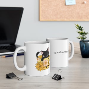 Cute Cat Mug, Cozy Ceramic Mug 11oz