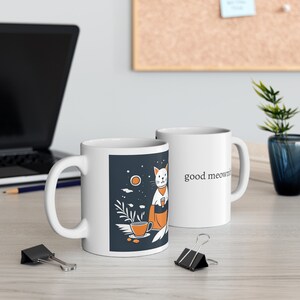 Cute Cat Mug, Cozy Ceramic Mug 11oz