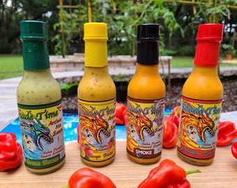 Artisan gourmet hot sauce made with fresh ingredients and no chemical preservatives