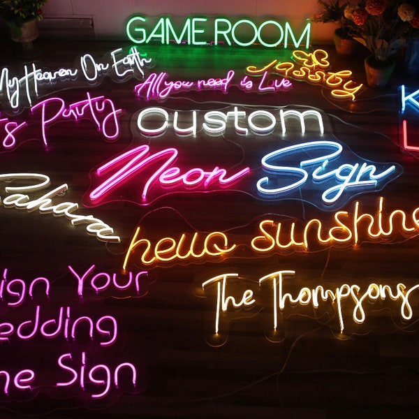 Personalized luminous neon sign wedding decoration boutique personalized name neon sign custom light personalizes