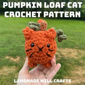 Pumpkin Loaf Cat Crochet Pattern: Halloween Amigurumi (PDF Pattern)