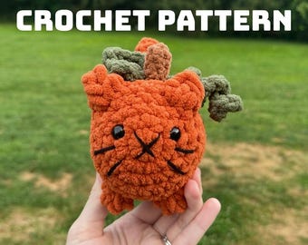 Pumpkin Loaf Cat Crochet Pattern: Halloween Amigurumi (PDF Pattern)