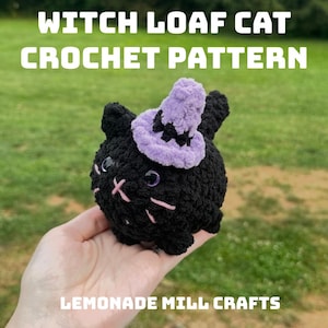 Haakpatroon Witch Loaf Cat (Halloweenkat amigurumi, dier haakpatroon, beginnersvriendelijk pdf-patroon)