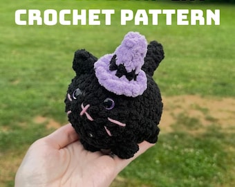 Witch Loaf Cat Crochet Pattern: Halloween Amigurumi (PDF Pattern)