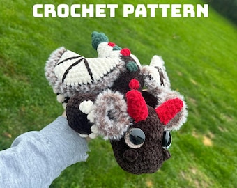 Gingerbread Dragon Crochet Pattern: Christmas Amigurumi (PDF Pattern)