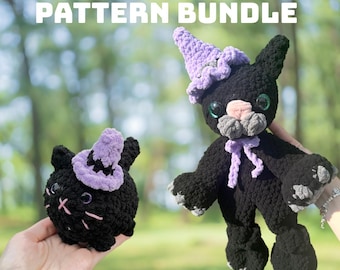 Witch Cat Crochet Pattern Bundle: Halloween Amigurumi (PDF Patterns)