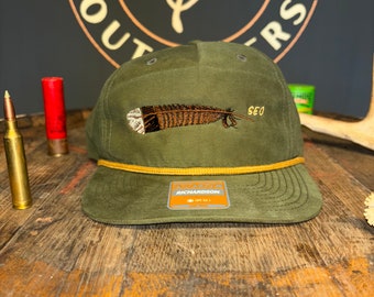 Southeast Outfitters-Turkey Feather-Richardson 256 Old School Rope Hat - Loden/Gold