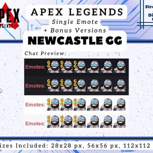 Apex Legends Newcastle GG Emote für Twitch/Discord (Digitaler Download) Bild 2
