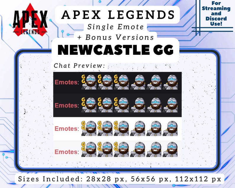 Apex Legends Newcastle GG Emote für Twitch/Discord (Digitaler Download) Bild 2