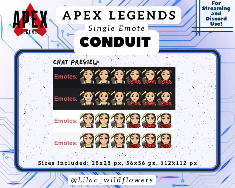 Conduit "Stop" Single Emote: Apex Legends Twitch, Discord, YouTube (Digital Download) image 3