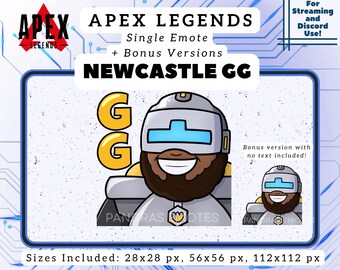 Apex Legends Newcastle GG Emote for Twitch/Discord (Digital Download)