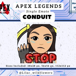 Conduit "Stop" Single Emote: Apex Legends Twitch, Discord, YouTube (Digital Download) image 2
