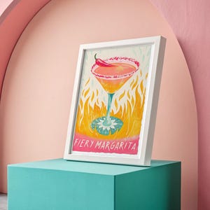 Bar Cart Print Dopamine Decor Martini Poster Martini Wall Art Watercolor Print Martini Print Bar Art Cocktail Poster Bar Printable Margarita
