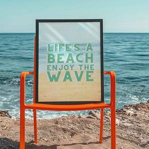 Beach Wave Coastal Cowgirl Decor Coastal Cowgirl Wall Art Retro Art Print Coastal Cowgirl Print Dopamine Decor Beachy Wall Art Preppy Stuff