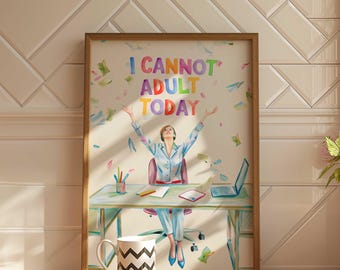 Funny Office Wall Decor Office Posters Funny Cubicle Decor Work From Home Wall Art Trending Office Poster Gifts for Officemates Desk Decor