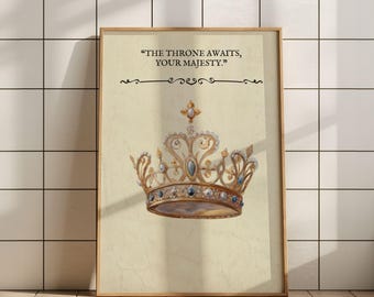 Impresión artística divertida para baño, humor sobre inodoro, decoración, pintura clásica de estilo vintage, descarga digital, arte de pared imprimible, regalo divertido para baño.