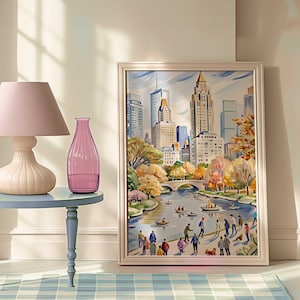 New York City Prints Central Park NYC Wall Decor NYC Wall Art New York City Landmarks Nyc Travel Prints New York Poster New York Wall Art
