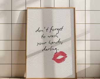 Funny Bathroom Art Print: Vintage Toilet Humor Decor (Digital Download)