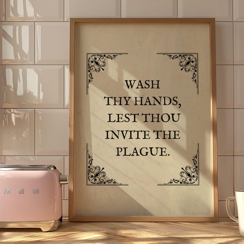Funny Bathroom Art Print Toilet Humor Decor Classical Vintage Style Painting Digital Download Printable Wall Art Funny Bathroom Gift Art