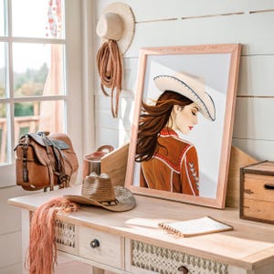Long Live Cowgirls Art Print: Trendy Western Wall Decor (Digital Download)