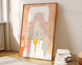 Paris Kunstdruck Paris Stadt Poster Aquarell Paris Wandkunst Moderne minimalistische Paris Kunst Paris Poster Trendy Home Decor City Prints France 03