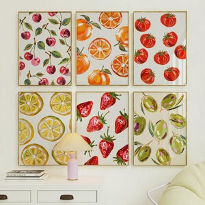 Olives Wall Art Cute Olive Print Kitchen Print Cottage Core Poster Kitchen Art Watercolor Coquette Room Decor Girly Art Farmhouse Art Trendy