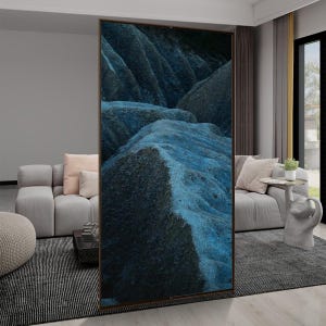 Abstract nature art window privacy film abstract photograph window coverings moody privacy window film privacy mountain artwork window decal