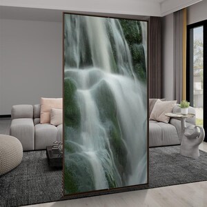 Waterfall print window privacy film waterfall photography window coverings river privacy window film privacy decorative window decal sticker
