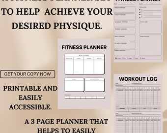 Stay on Track with the Comprehensive Workout Printable - Your Perfect Fitness Companion And Go-to Guide for Health and Fitness Success!