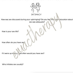 EFT Couple&#39;s Therapy Attachment Questionnaire