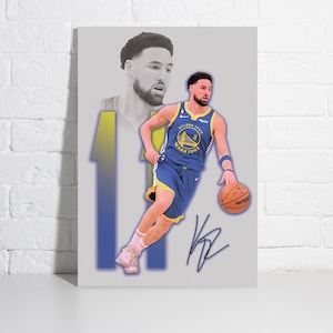 Klay Thompson Poster Golden State Warriors Wall Art Print Sports Framed Canvas NBA Home Decor Gift Basketball Artwork A194 Birthday Gift