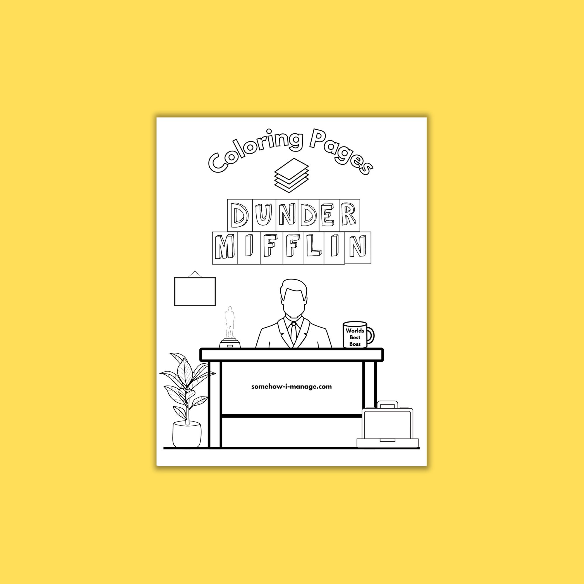 Dunder Mifflin Coloring Pages, Printable Coloring Pages, Coloring Pages ...