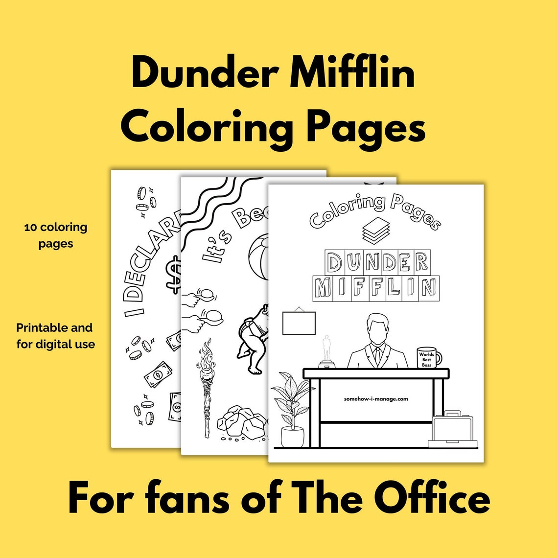 Dunder Mifflin Coloring Pages, Printable Coloring Pages, Coloring Pages ...