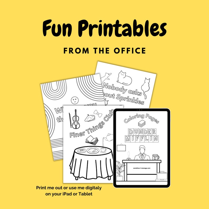Dunder Mifflin Coloring Pages, Printable Coloring Pages, Coloring Pages ...