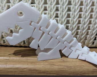 Flexi Rexy - Flexible 3D Printed Animal Articulated Dinosaur Flexi Fidget Desk Toy