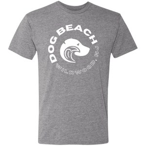 Wildwood Dog Beach Soft Tri-Blend T-Shirt Premium Heather