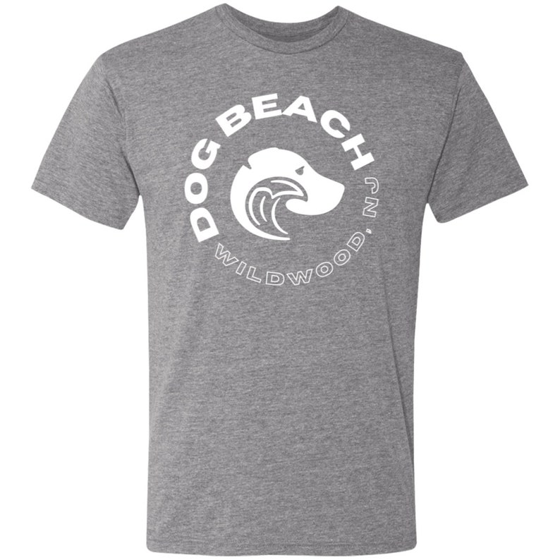 Wildwood Dog Beach Soft Tri-Blend T-Shirt Premium Heather