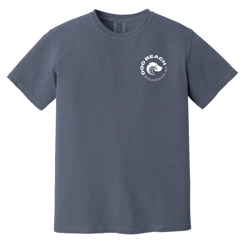 Wildwood Dog Beach Relaxed Weekend T-Shirt Denim