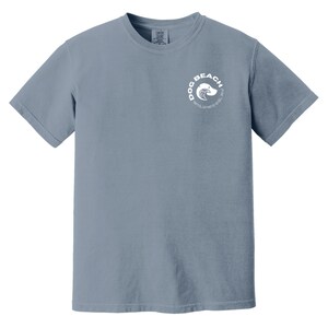 Wildwood Dog Beach Relaxed Weekend T-Shirt Blue Jean