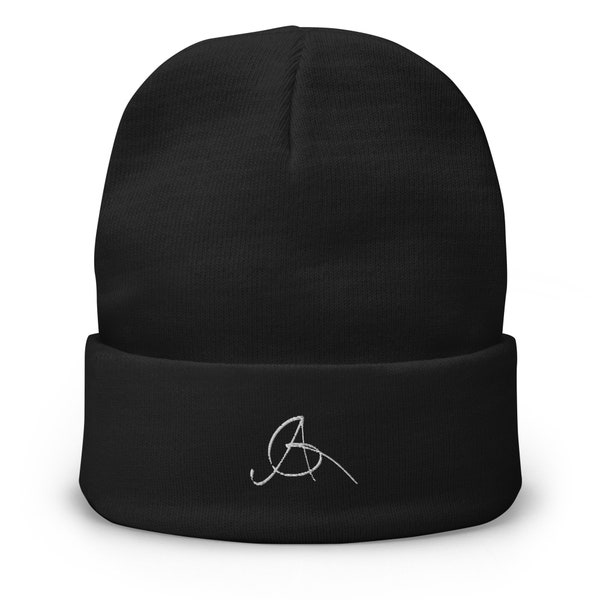 Bestickte Beanie warme Mütze atmungsaktive Mütze unisex Beanie