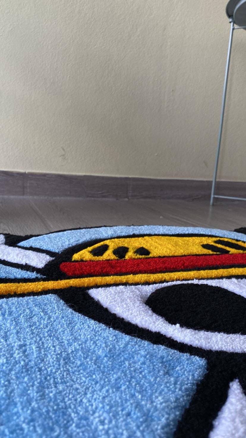 ONE PIECE Rug ドン!! ラグ マット One Piece Quilted Rug | Handmade Anime-inspired Carpet | Soft