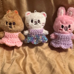 Flower Dress | pilot skzoo clothes 10cm doll crochet korean kpop