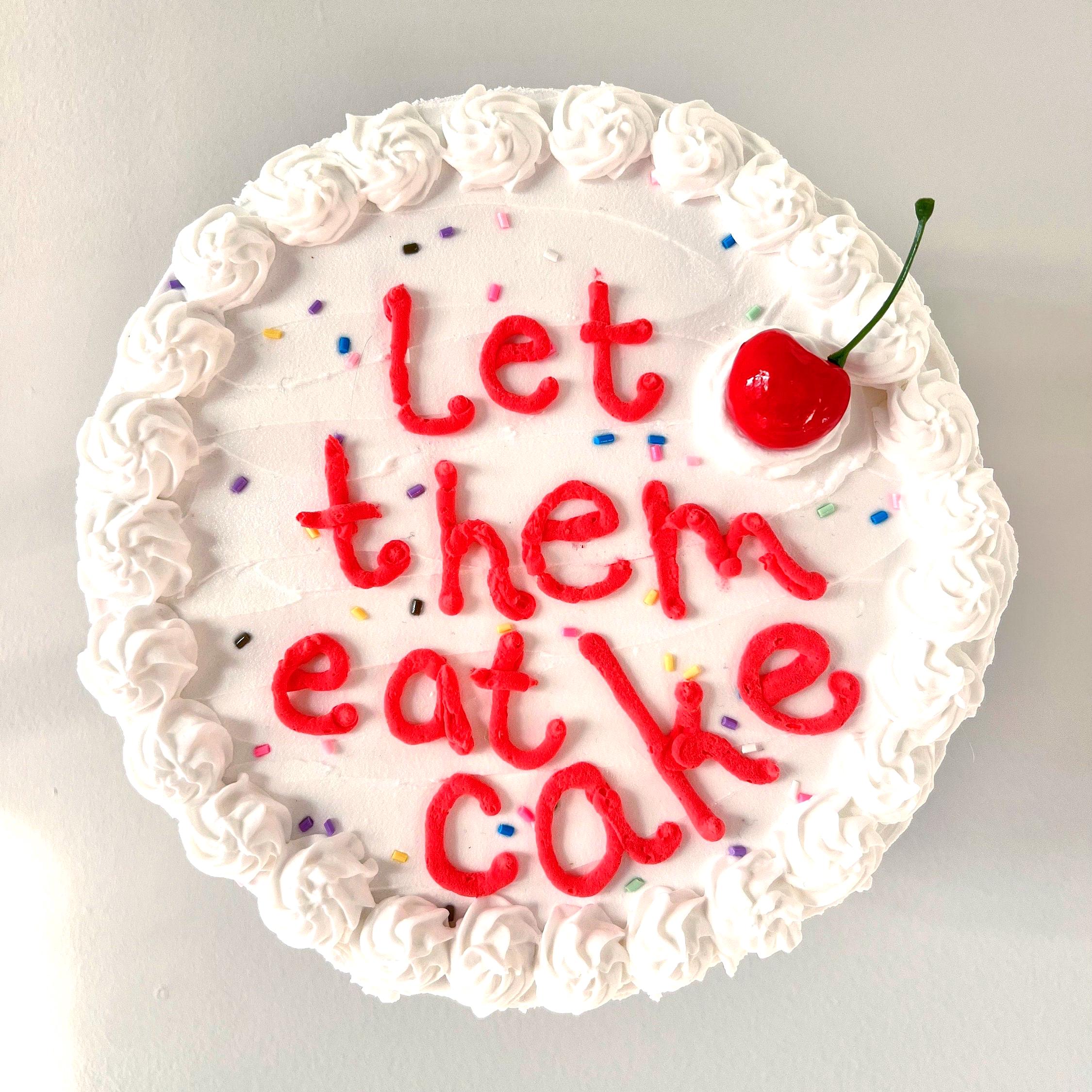 Colorful Wall Art, Dopamine Decor, Food Art, Let Them Eat Cake