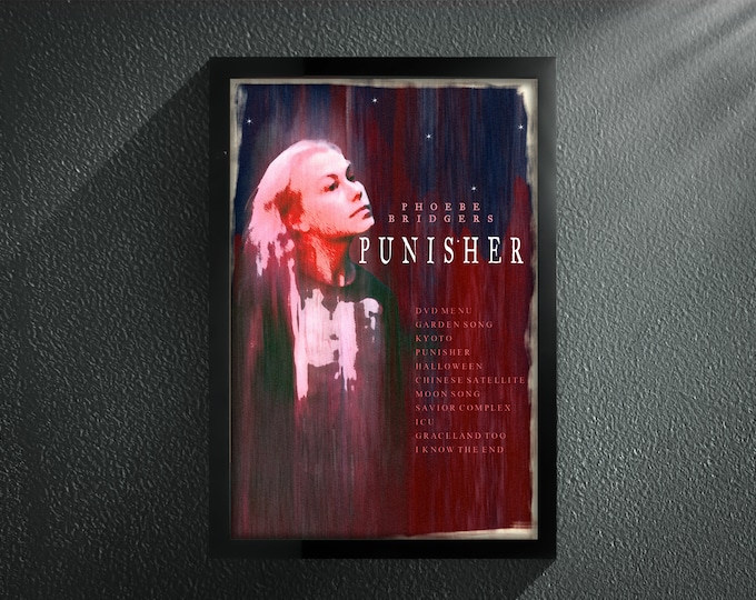 Featured listing image: Phoebe Bridgers Punisher Album Poster - Premium Minimalist Album Poster Print