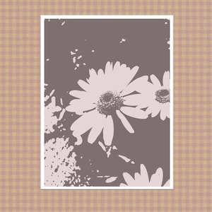 Sticker carte photo fleur pastel mignon - Sticker vinyle pour ordinateur portable, journal ou carnet de croquis