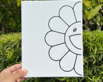 Half Flower Canvas